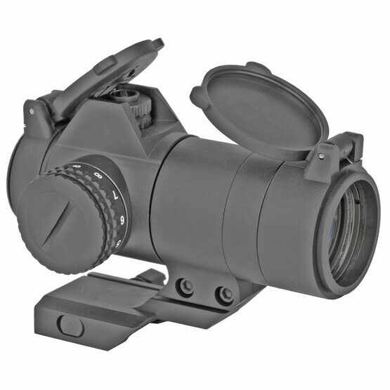 Sightmark MTS 1x30 Red Dot Sight has raised edges that protect the adjustment caps